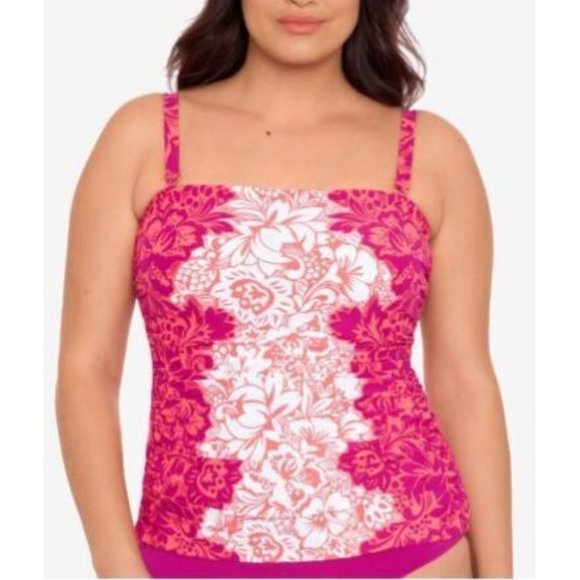 Lauren Ralph Lauren Tops - Lauren Ralph Lauren Women's 20140023W Pink Underwire Tankini Top Size 16W